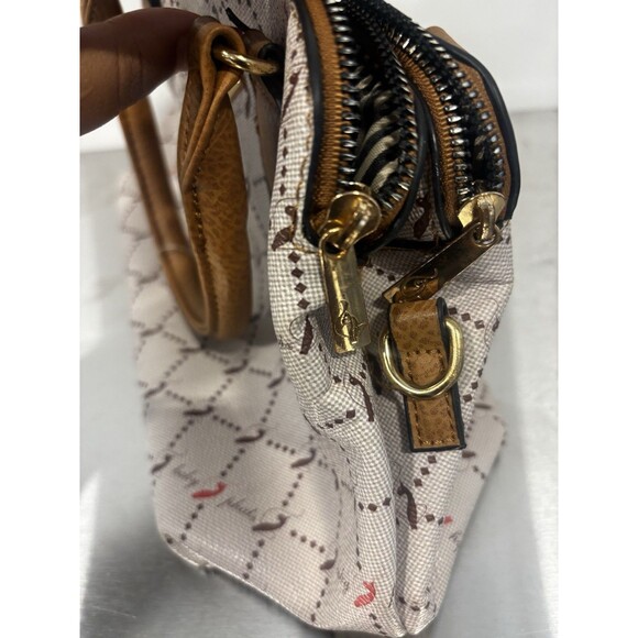 Vintage Retro Y2K 2000s Purse Cat Pattern Baby Phat Small Arm Tote by Kimora Lee - Picture 5 of 8